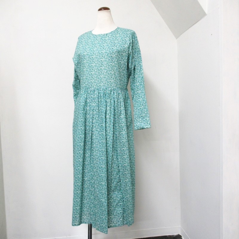 Crespi  リバティクローバープリントワンピース /GR45 【日本製】